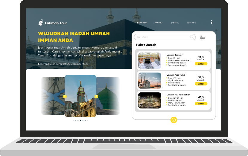 jasa pembuatan website biro umrah